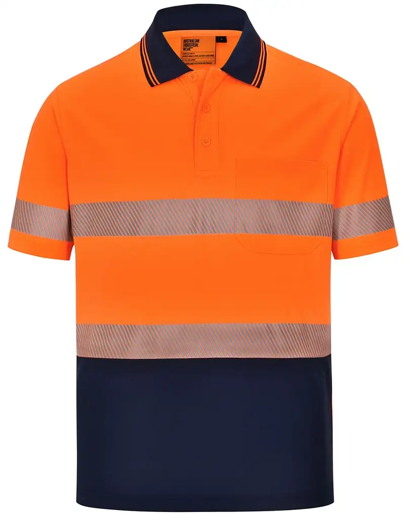Unisex CoolDry D/N S/S Hi-vis Polo - Image 2