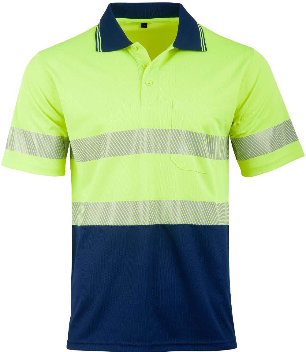 Unisex CoolDry D/N S/S Hi-vis Polo - Image 4