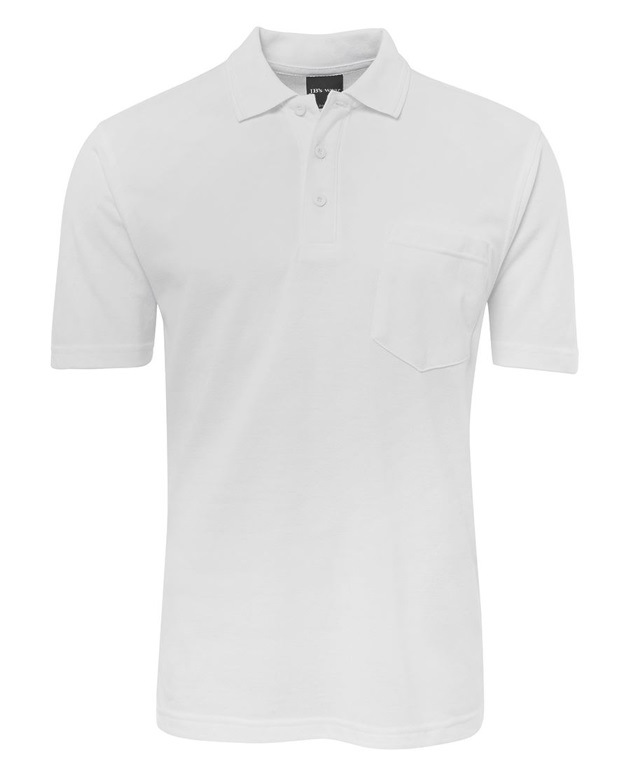 jbs pocket polo white