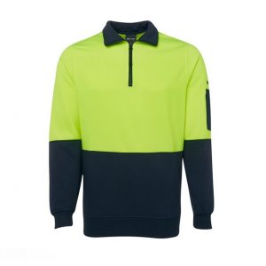 jbs half zip fleecy yellow