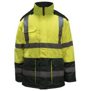 ncc hi vis freezer jacket with reflective tape