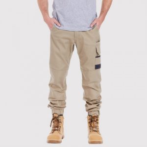 tradie cuffed pant khaki